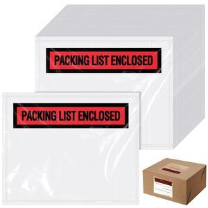 1000 Pcs Packing Slip Envelope Pouches Clear Self Adhesive Shipping Label